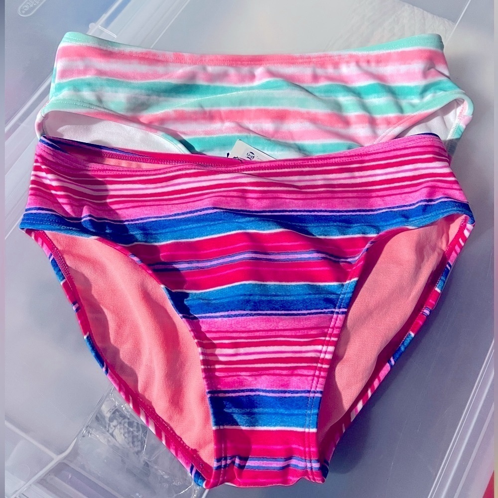 2pk Girls Bikini Bottom (1 Cat & Jack & 1 Art Class) Size XL (14/16) NWOT